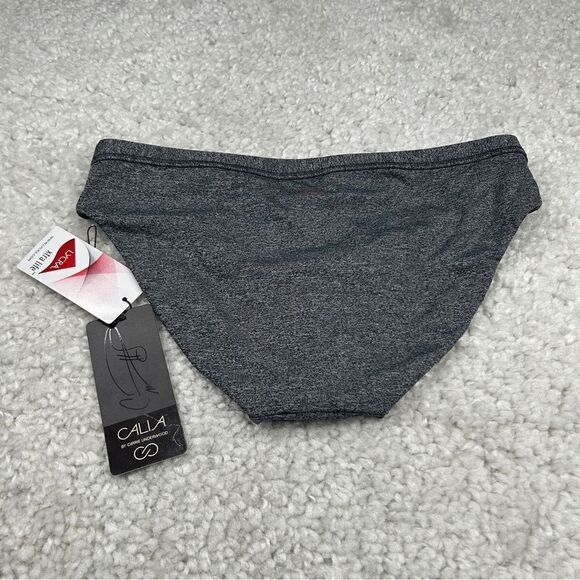 Calia Wide Banded Bikini Bottom Dark Heather Gray - Picture 3 of 8